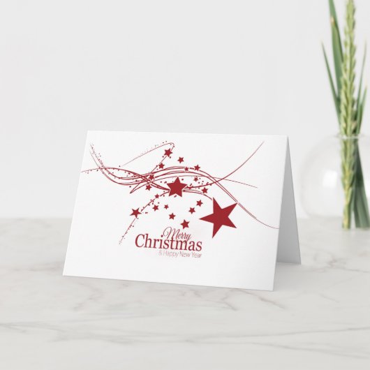 Kerst Nieuwjaar Kerstmis Kaart (Voorkant)