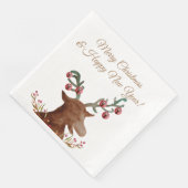 Kerst, Nieuwjaar Papieren servet (Hoek)