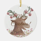 Kerst, Nieuwjaar Sneeuwvlokken Ornament (Voorkant)