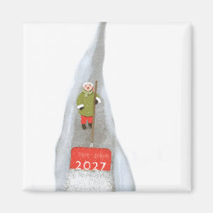 Kerst Nieuwjaarsdag Magneet