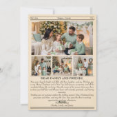 Kerst Nieuwsbrief Familie Fotokrant Feestdagenkaart (Achterkant)