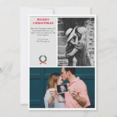 Kerst Nieuwsbrief Familiefoto Uniek Feestdagenkaart (Achterkant)