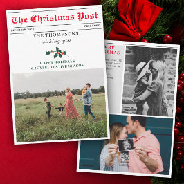 Kerst Nieuwsbrief Familiefoto Uniek Feestdagenkaart