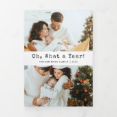 Kerst Nieuwsbrief Trifold Kaart (Cover)