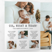 Kerst Nieuwsbrief Trifold Kaart (Binnenzijde eerst)