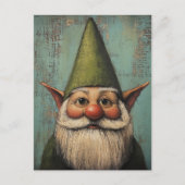 Kerst Nisse - Traditionele Noordse Vakantiekunst Feestdagenkaart (Voorkant)