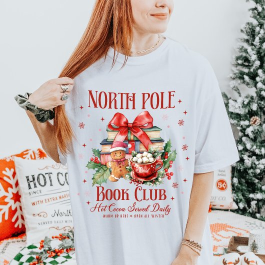 Kerst Noordpool Boekclub Kerstmis T-shirt