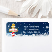 Kerst Noordpool Bord Feest Adres Labels (Insitu)