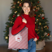 Kerst Noordpool Express trein pakketdienst Tote Bag