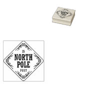 Kerst Noordpool Post Feestelijk Rubberstempel (Gestempeld)
