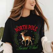 Kerst Noordpool sociale club rendieren Tri-Blend Shirt