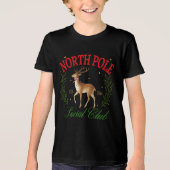 Kerst Noordpool sociale club rendieren Tri-Blend Shirt (Voorkant)
