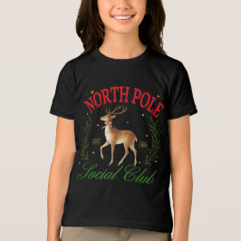 Kerst Noordpool sociale club rendieren Tri-Blend Shirt