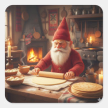 Kerst-Noorse Nisse maakt Lefse, Stickers
