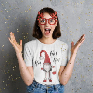 Kerst Nordic Gnome Ho Ho Ho T-shirt