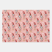 Kerst Nordic Gnomen Patroon Inpakpapier Vel (Voorkant 3)