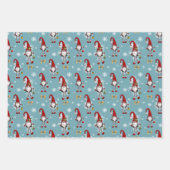 Kerst Nordic Gnomen Patroon Inpakpapier Vel (Voorkant 2)