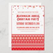 Kerst Nordic Scandinavische uitnodigingen (Voorkant / Achterkant)