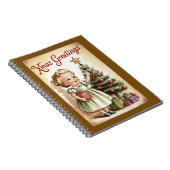 Kerst Notebook in Vintage Stijl Notitieboek (Rechterzijde)