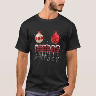 Kerst Noten Kerstmis Bijpassend Koppel Kastanjes T-shirt