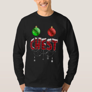 Kerst Noten Kerstmis Bijpassende Koppel Kastan T-shirt