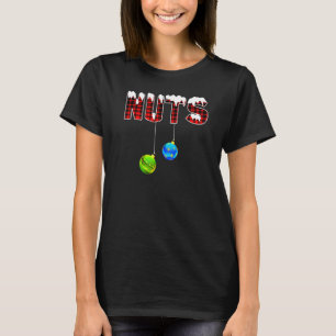 Kerst Noten Kerstmis Bijpassende Koppel Kastanjes T-shirt