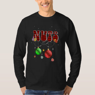 Kerst Noten T-shirt Bijpassende Koppel Kastanjes