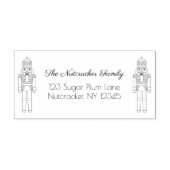 Kerst Notenkraker Adres Zelfinktende Stempel (Design)