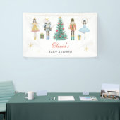 Kerst Notenkraker Baby Shower Spandoek (Beurs)