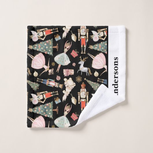 Kerst Notenkraker Badhanddoek Set Bad Handdoek (Wasdoekje)