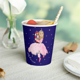 Kerst Notenkraker Ballerina Blonde Papieren Bekers