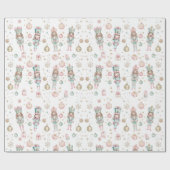 Kerst Notenkraker & Ballerina Cadeaupapier (Vlak)