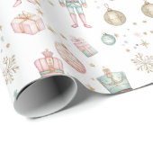 Kerst Notenkraker & Ballerina Cadeaupapier (Rol Hoek)
