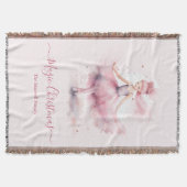 Kerst notenkraker ballerina familienaam deken (Voorkant)