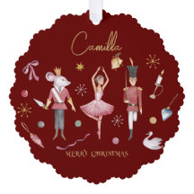 Kerst Notenkraker Ballerina grillige Kinder naam