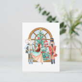 Kerst Notenkraker Ballerina Muis Koning Briefkaart (Staand voorkant)