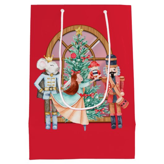 Kerst Notenkraker Ballerina Muis Koning Medium Cadeauzakje (Achterkant)