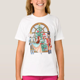 Kerst notenkraker ballerina muis koning meisjes t-shirt
