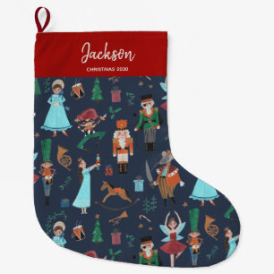 Kerst Notenkraker ballet blauw Grote Kerstsok