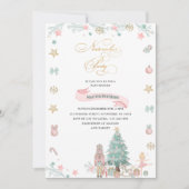 Kerst Notenkraker Ballet Roze waterverf baby s Kaart (Voorkant)