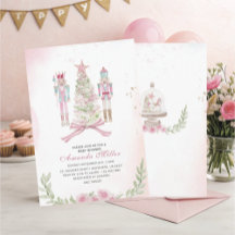 Kerst Notenkraker Ballet Roze waterverf baby s