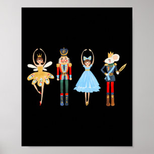 Kerst Notenkraker Ballet Schattige Xmas Cadeaus vo Poster