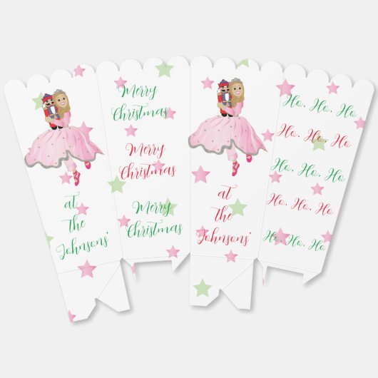 Kerst Notenkraker Blond Favor Dozen Bedankdoosjes (Ongevouwen)