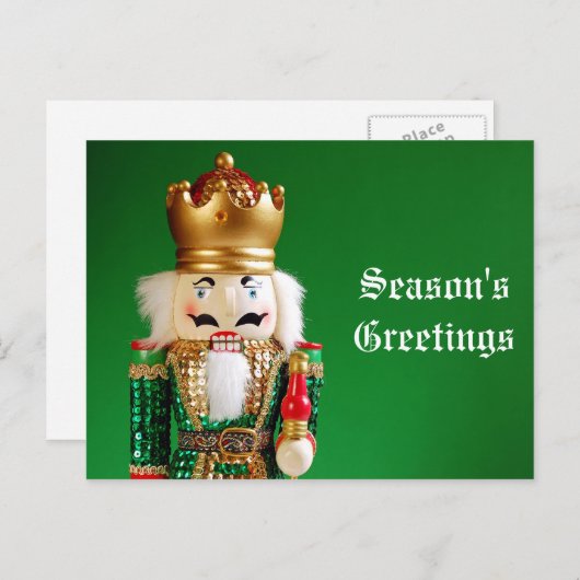 kerst notenkraker briefkaart (Voorkant / Achterkant)