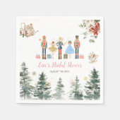 Kerst Notenkraker Bruiloft Thee Papieren Servies Servet (Voorkant)