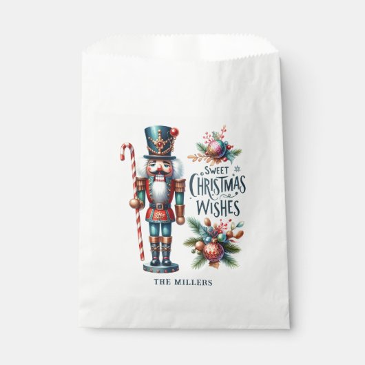 Kerst Notenkraker Candy Cane Kerstwensen Bedankzakje (Voorkant)