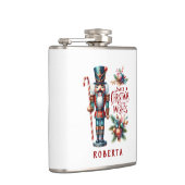 Kerst Notenkraker Candy Cane Kerstwensen Heupfles (Rechts)