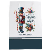 Kerst Notenkraker Candy Cane Kerstwensen Medium Cadeauzakje (Achterkant)