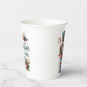 Kerst Notenkraker Candy Cane Kerstwensen Papieren Bekers (Links)