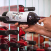 Kerst Notenkraker Candy Cane Kerstwensen Wijn Etiket